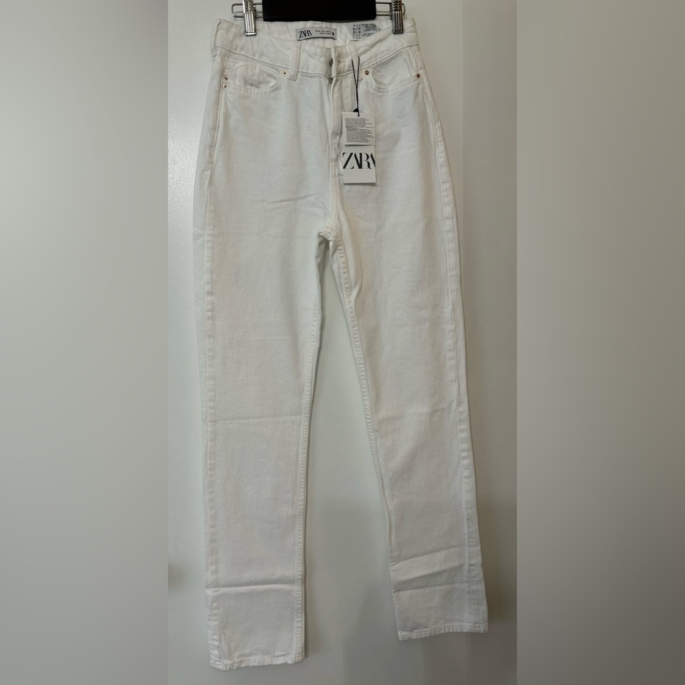 Zara White High Rise Women’s Jeans